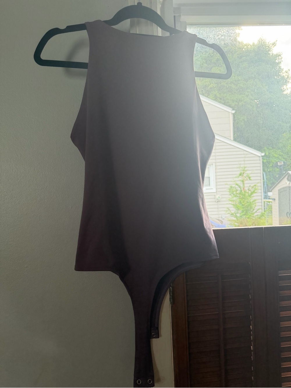 Kids Sleeveless One-Piece Bodysuit in Mauve